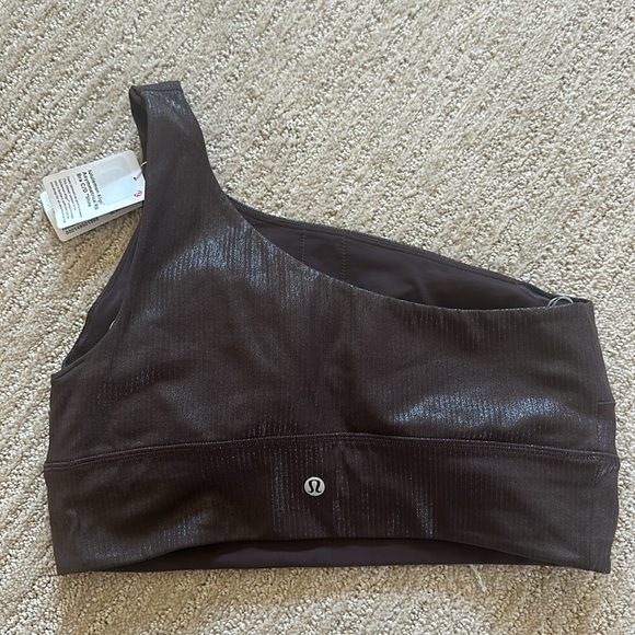 NWT Lululemon Align Asymmetrical Ribbed Bra *Light Support C/D Cup Shine - Picture 8 of 12
